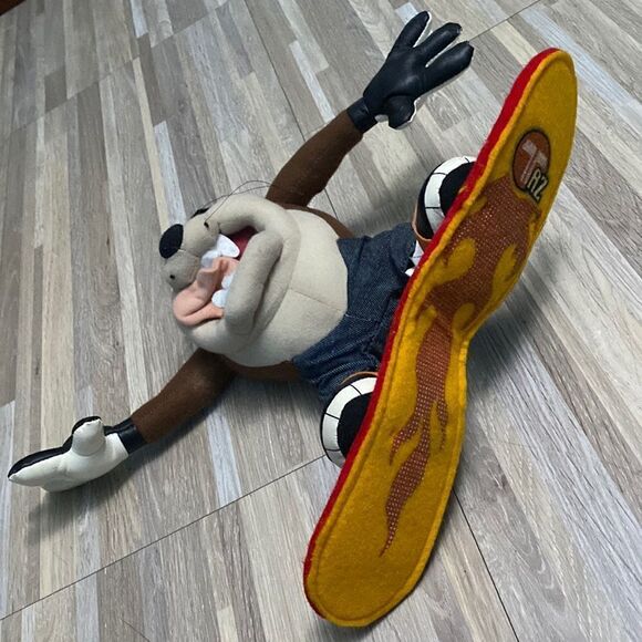 Taz Tasmanian Devil Snowboard 8" ACE 1998 Looney Tunes stuffed plush Warner Bros - Picture 2 of 7